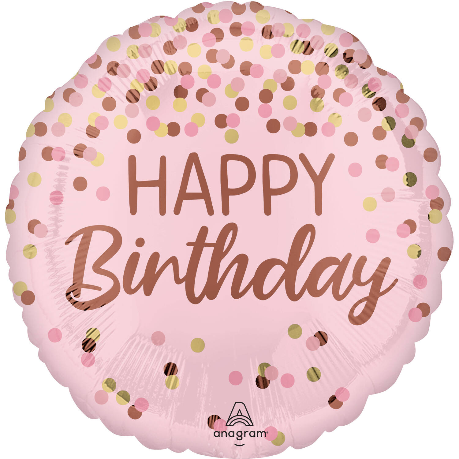 Foil Balloon – "HAPPY Birthday" – Pretty Pink – Pink – 45 cm